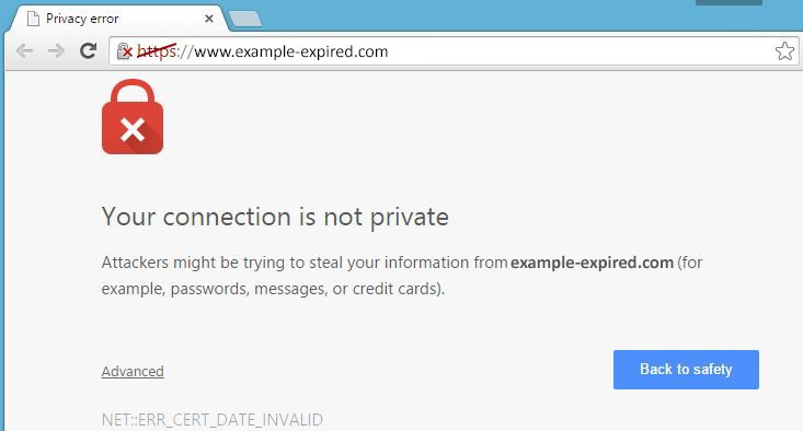 Certificate Expiration Notice